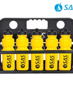 Collapsible Water Bottle Carrier For 10 Bottles (With 10 Yellow Bottles)