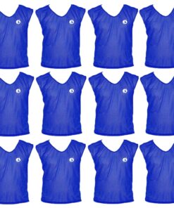 Football Training Bibs - Blue (Set of 12)