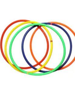 SAS SPORTS HULA HOOPS CIRCULAR RINGS MULTI-COLOR PACK OF 6 -18 INCHES