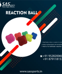 SAS SPORTS Agility Training Rubber Reaction Ball, Small Multicolor Pack of 6