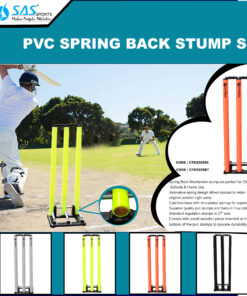 SAS SPORTS Cricket PVC Spring Back Stump Set
