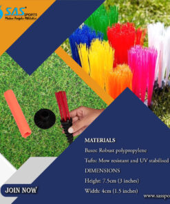 SAS SPORTS Grass Marker tufts Football, Cricket Training Set of 25