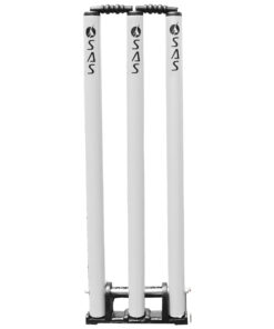SAS SPORTS Cricket PVC Spring Back Stump Set - White