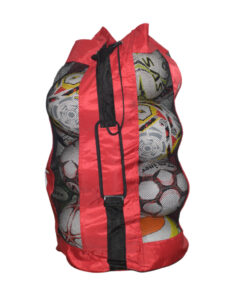 SAS SPORTS Football Carry Bag 10-12 Balls - Red